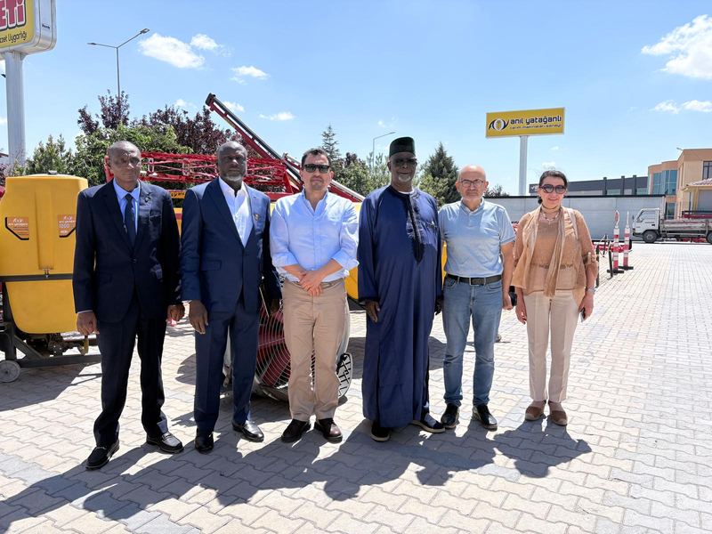 The delegation during a factory visit in Konya