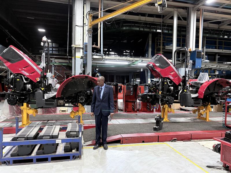 Tractor assembly line