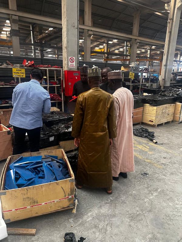 Examining components on the manufacturing floor