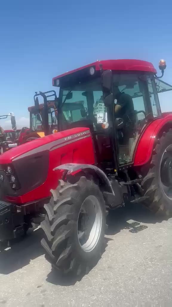 Tractor test drive at the manufacturer